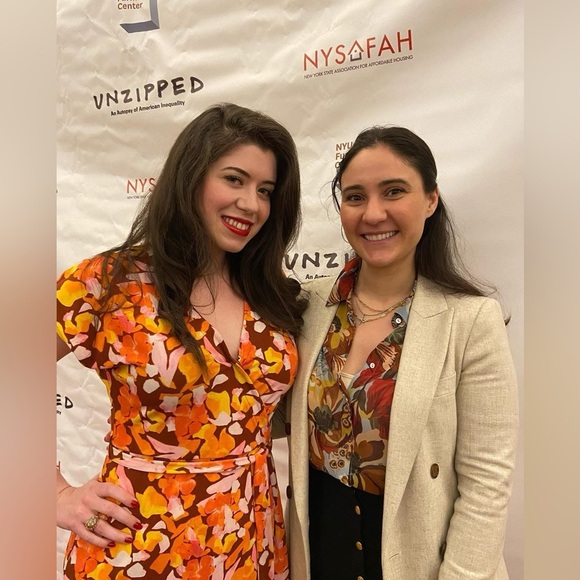 Nine West Floral Orange Wrap Dress - Size M - Picture 5 of 5